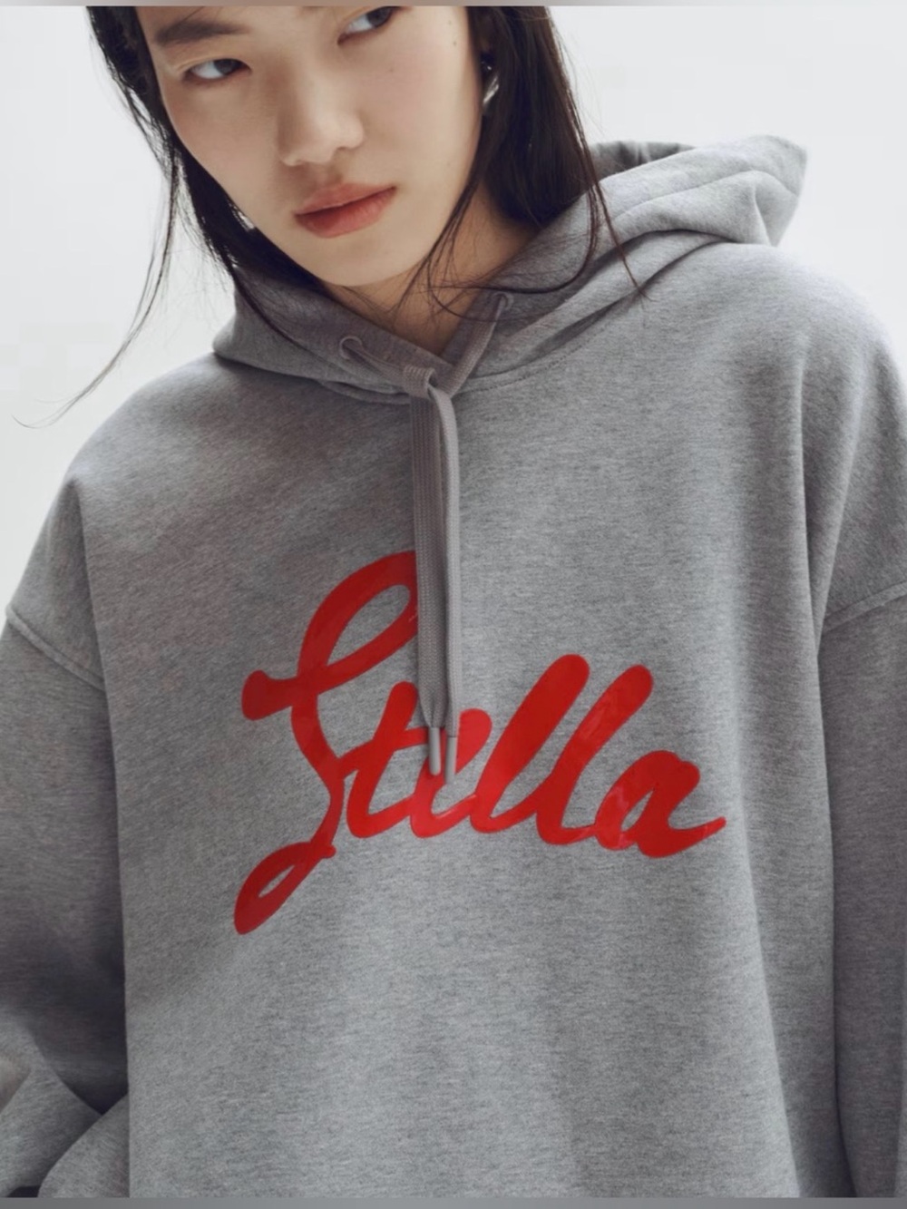 Stella McCartney and H&M Grey Hoodie with Red Script Logo